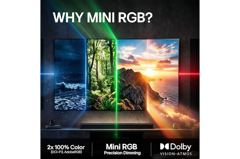 LG 75" Mini RGB MRGB88 4K AI TV - 2026